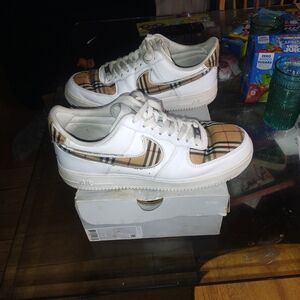 Nike Air Force 1 Burberry Like Plaid